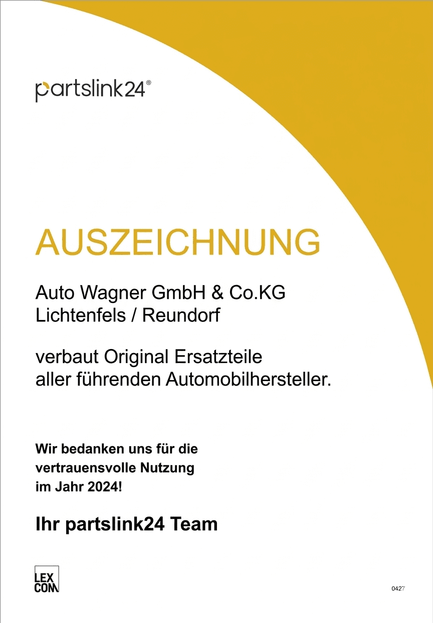 Ersatzteil-Auszeichnung